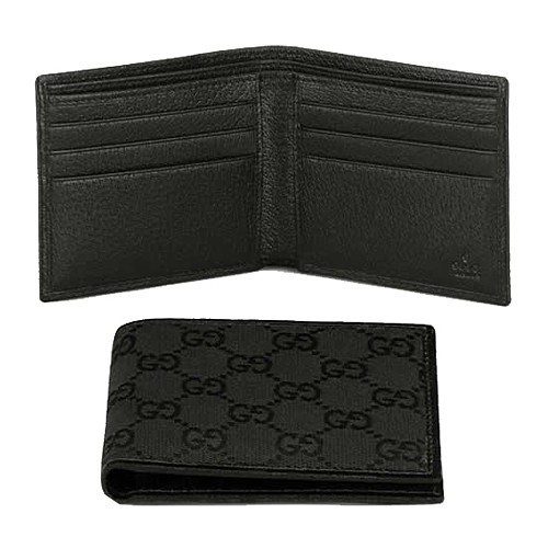 Noir Gucci Bi-plis Portefeuille De Base 04857R-F40IR-1000